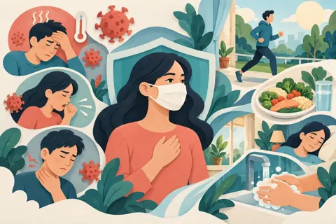 Ilustrasi topik gejala untuk artikel Kenali Gejala Infeksi Virus Corona, Tanda-Tanda COVID-19 yang Perlu Diwaspadai dan Cara Menjaga Kesehatan Tubuh agar Sistem Imun Tetap Optimal dan Risiko Penularan ke Orang Lain Berkurang