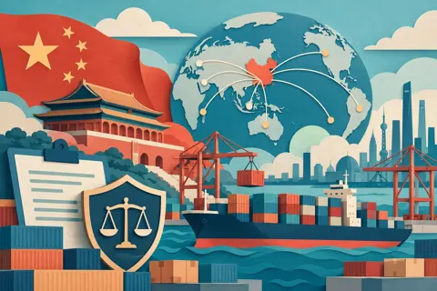 Ilustrasi topik china untuk artikel Kebijakan Ekspor Impor China: Strategi Perdagangan, Regulasi, Tarif, dan Dampaknya terhadap Ekonomi Global serta Hubungan Dagang dengan Negara-Negara Mitra